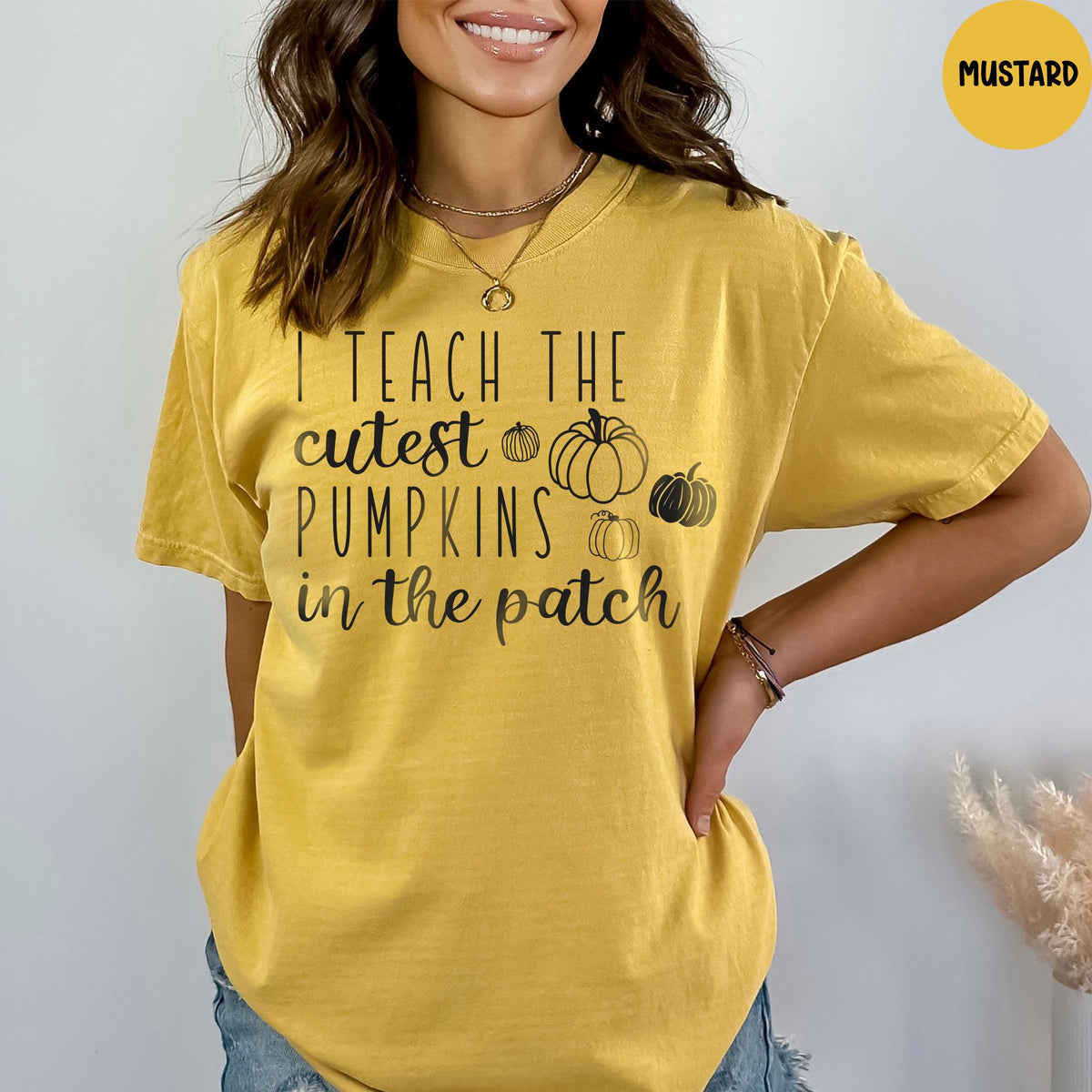Comfort Colors® Fall Teacher Shirts, Halloween Teacher Shirt, I Teach The Cutest Pumpkins Shirt, Pumpkin Teacher Shirt, Cute Teacher Shirts