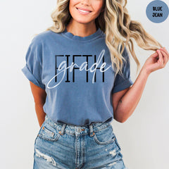 Comfort Colors® Fifth Grade Teacher Shirt, Cute 5th Grade Shirt, Elementary School T-Shirt, First Day of School TShirt, 5th Grade Tee