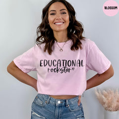 Comfort Colors® Educational Rock Star Shirt, Teacher Rock Shirt, Teacher Life Shirt, Teacher Gift, Back To School Shirt
