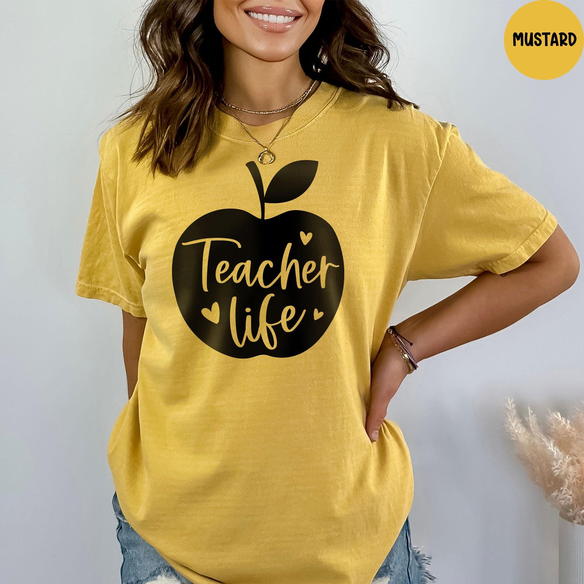 Comfort Colors® Teacher Life Shirt, Teacher Description Shirt, Inspirational Teacher Shirt, Teacher Appreciation Shirt, Teacher Apple Shirt