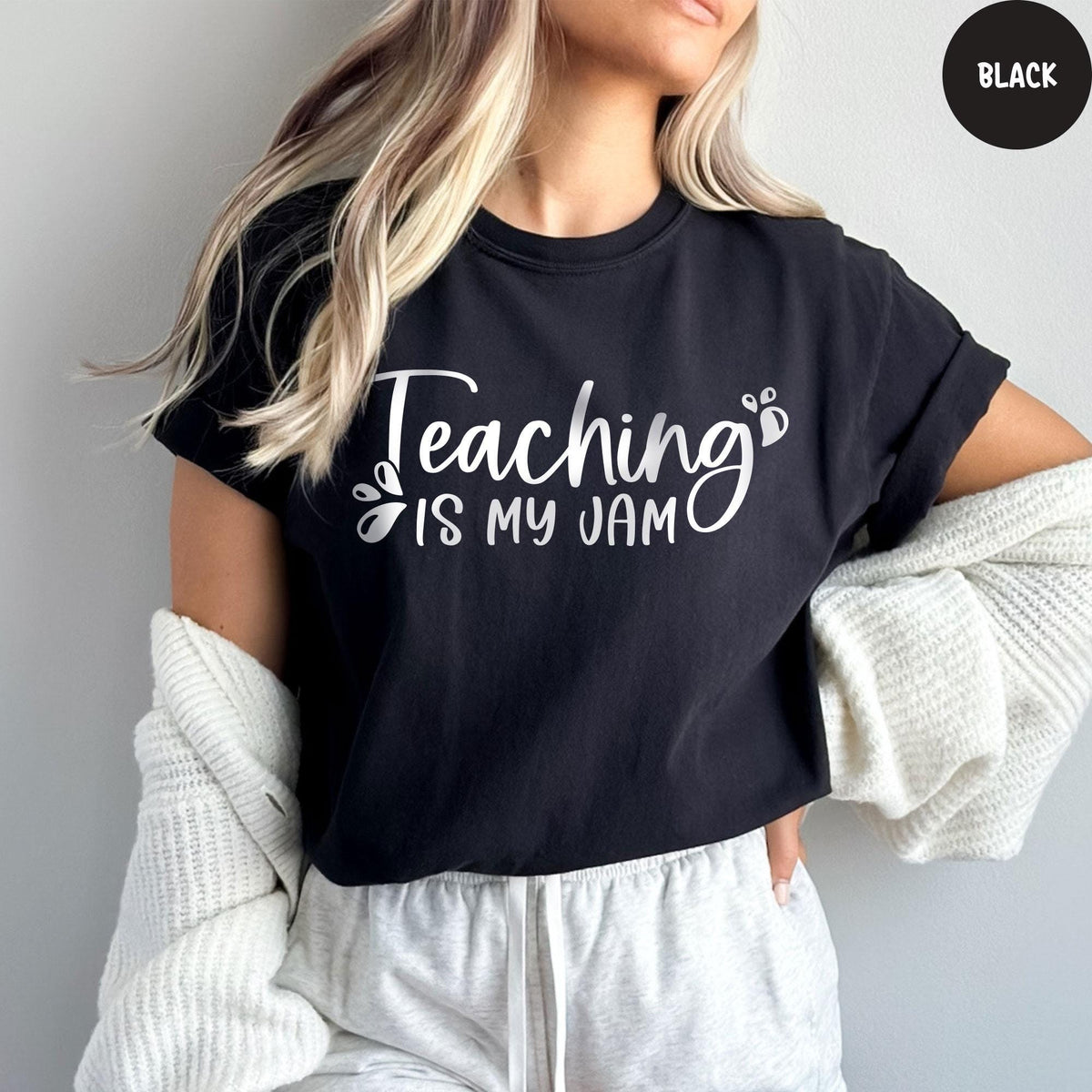 Comfort Colors® Teach Shirt, Teaching Is My Jam Shirt, Elementary School Teacher Shirt, Back to School Shirt, Teacher Shirt