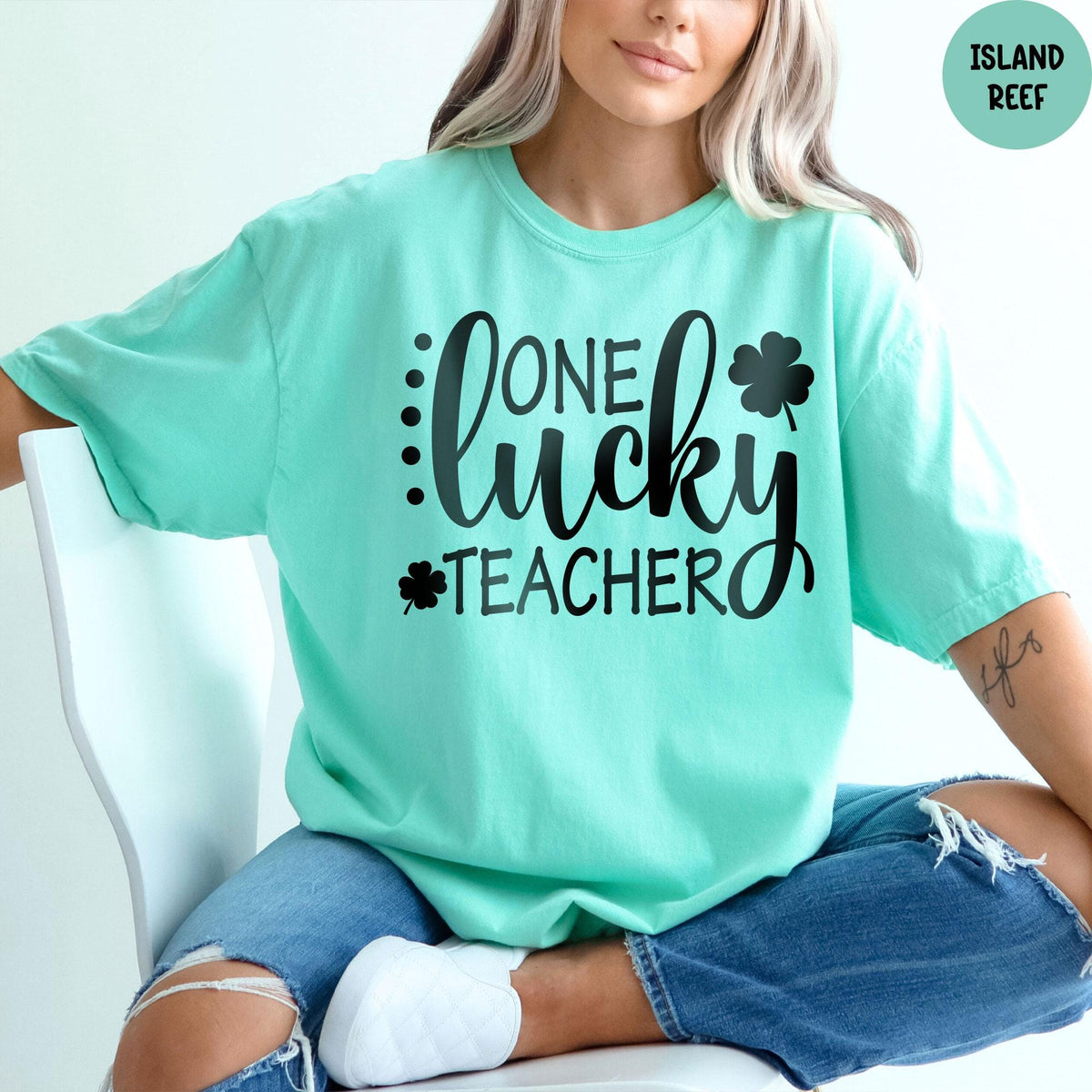Comfort Colors® One Lucky Teacher Shirt, St Patricks Day Teacher Shirt, Patrick's Day Teacher Gift, St. Patrick's Day Shirt