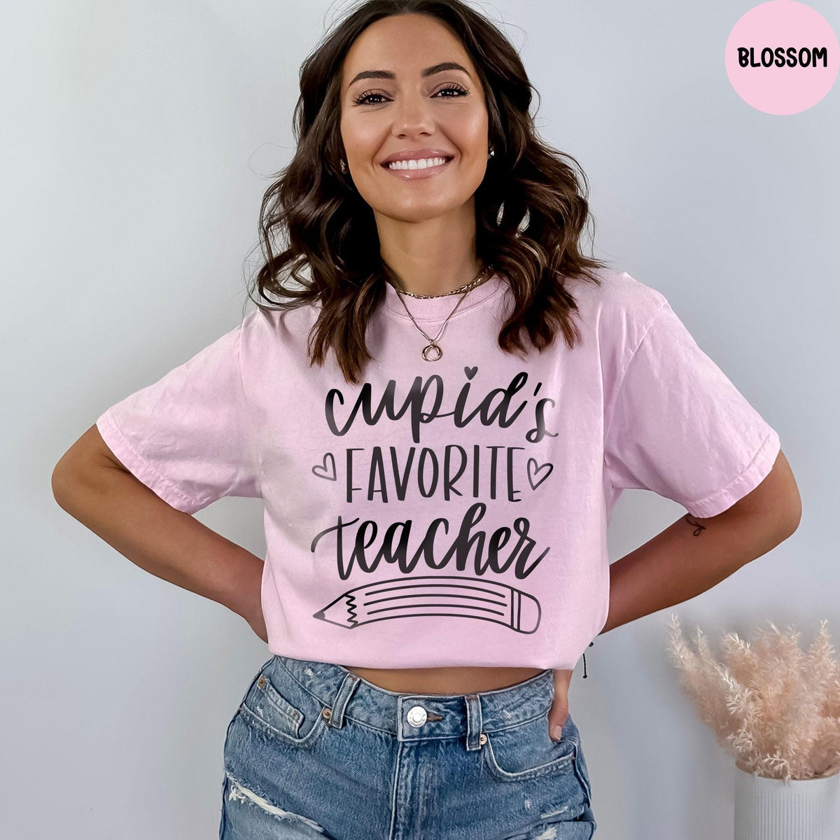 Comfort Colors® Cupid's Favorite Teacher Shirt, Teacher Valentine Shirt, Valentines Day Shirt for Teachers, Teacher Gift