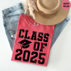 Comfort Colors® Class Of 2025 Shirt, Senior 2025 T-Shirt, 2025 Graduate, High School Senior, 2025 Graduate T-Shirt, Graduation Gift