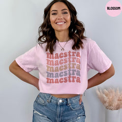 Comfort Colors® Maestra Teacher, Spanish Teacher Shirt, Gift For Spanish Teacher, Bilingual Teacher Shirt, Back to School Teacher Shirt