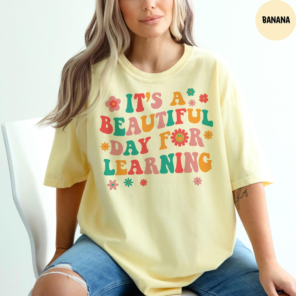 Comfort Colors® Teacher Shirt, It's A Beautiful Day To Learning Shirt, Teacher Life Shirt, Back To School Shirt, Teacher Appreciation
