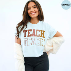 Comfort Colors® Teach Shirt, Teacher Shirt, Teacher Appreciation Gifts, Back to School, School Shirt, Teacher Life Shirt