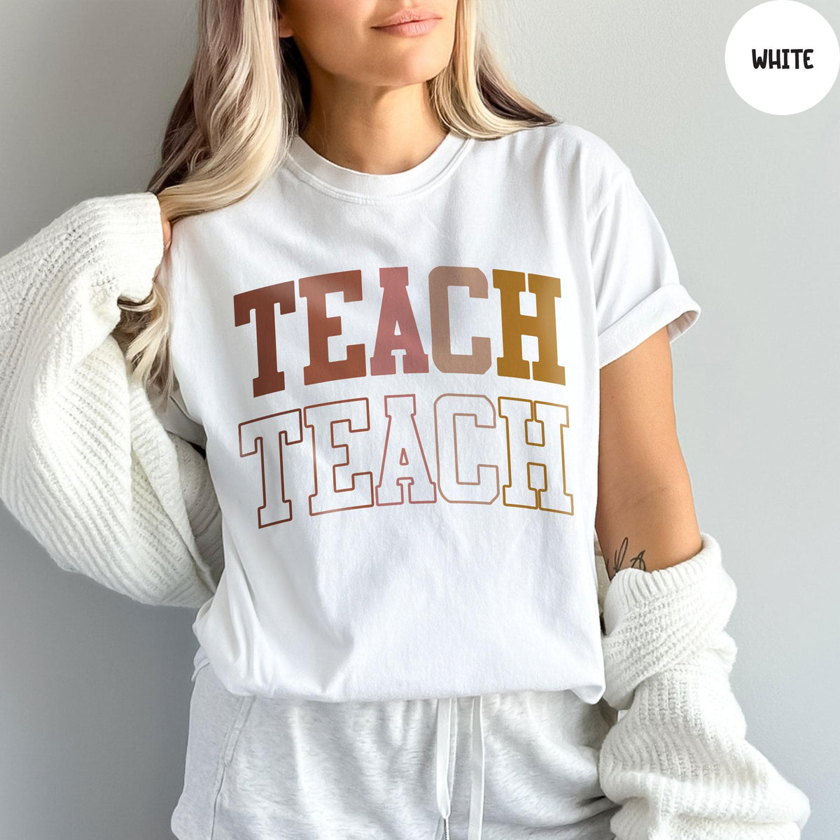 Comfort Colors® Teach Shirt, Teacher Shirt, Teacher Appreciation Gifts, Back to School, School Shirt, Teacher Life Shirt
