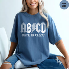Comfort Colors® Abcd Teacher Shirt, Teacher Appreciation Gift, Back To School Shirt, Kindergarten Teacher Shirt, Gift For Teacher