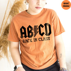 Comfort Colors® Abcd Teacher Shirt, Teacher Appreciation Gift, Back To School Shirt, Kindergarten Teacher Shirt, Gift For Teacher