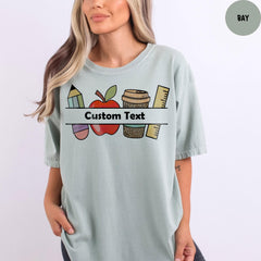 Comfort Colors® Personalized Teacher Shirt, Custom Teacher Shirts, Teacher Team Shirt, New Teacher Gift, Back to School Shirt