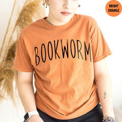 Comfort Colors® Bookworm Shirt, Book Lover T-shirt, Book Club Clothing, Bookworm Tee, Bookish Shirt, Reading Teacher Tshirt