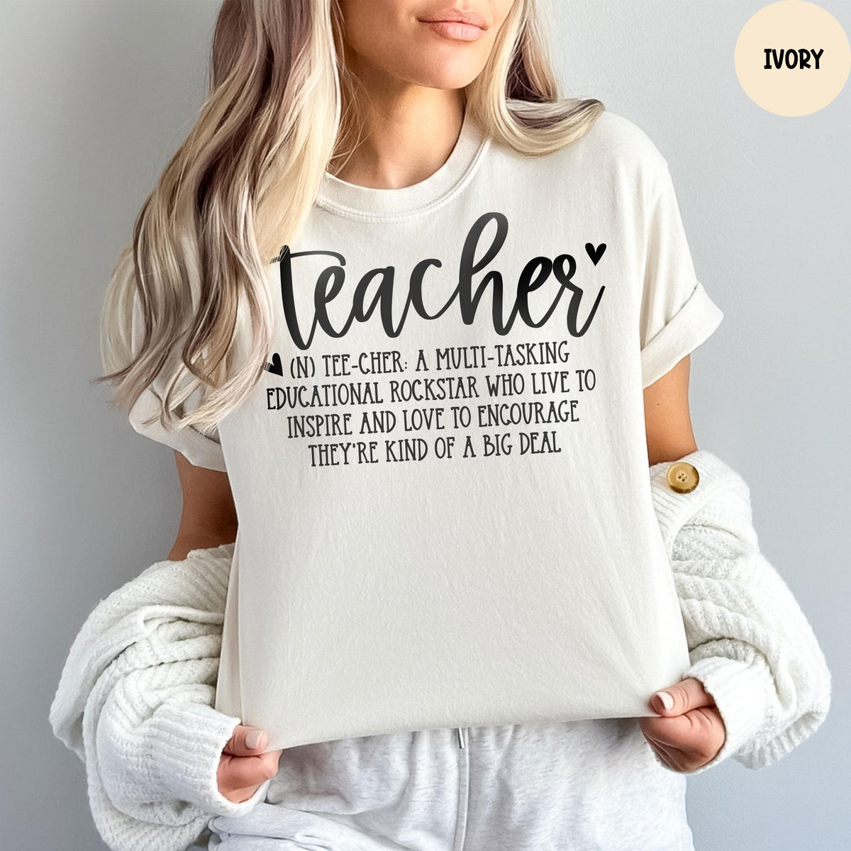 Teacher Definition Comfort Colors® Unisex Shirt, Teacher Appreciation Gift, Humorous Teacher Shirt Gift, Funny Gift for All Teachers