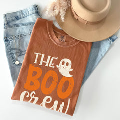 Boo Crew Halloween Comfort Colors® Shirt - Halloween Crew Shirts - Custom Halloween Shirts - Halloween Family Shirts - Party T-Shirts