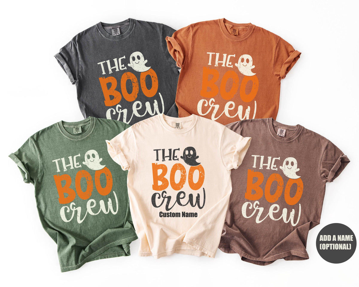 Boo Crew Halloween Comfort Colors® Shirt - Halloween Crew Shirts - Custom Halloween Shirts - Halloween Family Shirts - Party T-Shirts