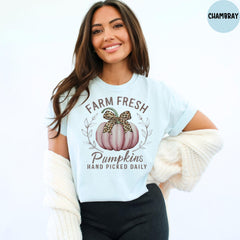 Comfort Colors® Farm Fresh Pumpkins Shirt, Fall Pumpkin Shirt, Halloween Pumpkins Shirt, Autumn Shirt, Pumpkin Shirt