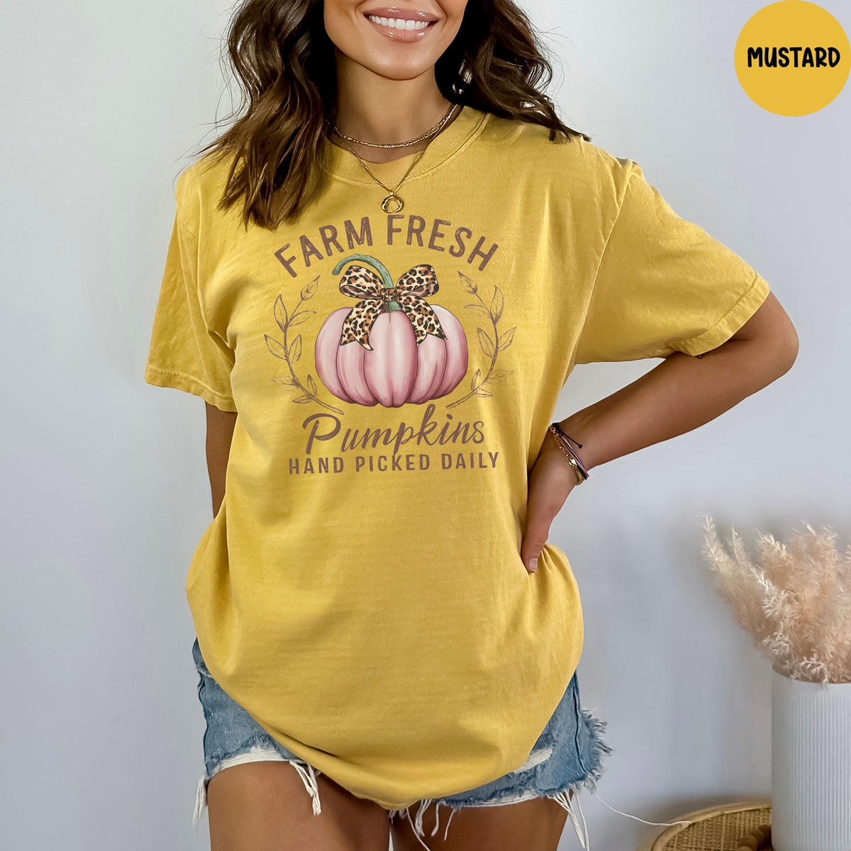Comfort Colors® Farm Fresh Pumpkins Shirt, Fall Pumpkin Shirt, Halloween Pumpkins Shirt, Autumn Shirt, Pumpkin Shirt