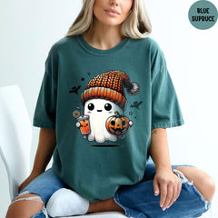 Comfort Colors® Cute Ghost Shirt, Funny Halloween Shirt, Pumpkin Tee, Halloween Costume, Spooky Season, Halloween Gift