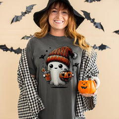 Comfort Colors® Cute Ghost Shirt, Funny Halloween Shirt, Pumpkin Tee, Halloween Costume, Spooky Season, Halloween Gift