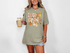 Comfort Colors® Fall Teacher Shirts - Pre-k - 5th Grade Teaching T-Shirt - Coquette Autumn Teacher Shirt