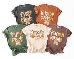 Comfort Colors® Fall Teacher Shirts - Pre-k - 5th Grade Teaching T-Shirt - Coquette Autumn Teacher Shirt