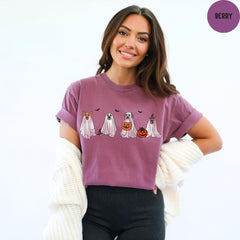 Comfort Colors® Halloween Ghost Shirt, Funny Halloween Shirt, Halloween Party Tee, Halloween Pumpkin Shirt, Spooky Season Shirt