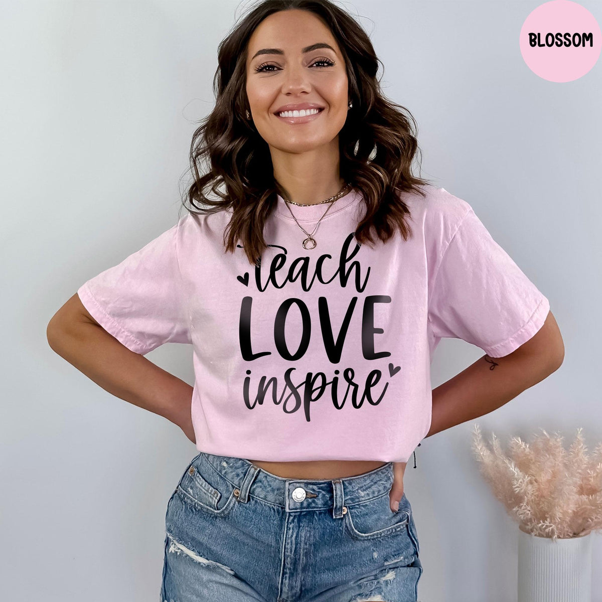 Comfort Colors® Shirt Teach Love Inspire Shirt, Teacher Gift, Elementary School Teacher Shirt, Preschool Teacher, Teacher Life Shirt