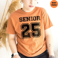 Comfort Colors® Senior 2025 Shirt, Class of 2025, Graduation Shirt, Graduation Gift, 2025 Graduate T-Shirt, High School Tee