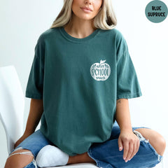 Comfort Colors® Afterschool Shirt, Teacher Shirt, School Snack Shirt, After School Snack Pocket Shirt, Back To School