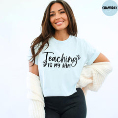 Comfort Colors® Teach Shirt, Teaching Is My Jam Shirt, Elementary School Teacher Shirt, Back to School Shirt, Teacher Shirt