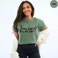 Comfort Colors® Teach Shirt, Teaching Is My Jam Shirt, Elementary School Teacher Shirt, Back to School Shirt, Teacher Shirt