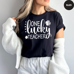 Comfort Colors® One Lucky Teacher Shirt, St Patricks Day Teacher Shirt, Patrick's Day Teacher Gift, St. Patrick's Day Shirt