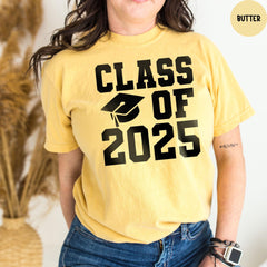 Comfort Colors® Class Of 2025 Shirt, Senior 2025 T-Shirt, 2025 Graduate, High School Senior, 2025 Graduate T-Shirt, Graduation Gift