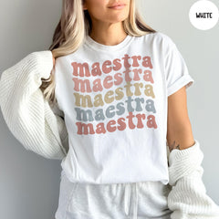 Comfort Colors® Maestra Teacher, Spanish Teacher Shirt, Gift For Spanish Teacher, Bilingual Teacher Shirt, Back to School Teacher Shirt