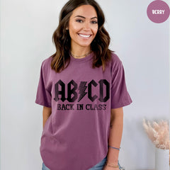 Comfort Colors® Abcd Teacher Shirt, Teacher Appreciation Gift, Back To School Shirt, Kindergarten Teacher Shirt, Gift For Teacher