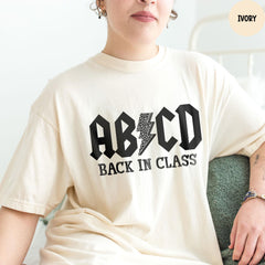 Comfort Colors® Abcd Teacher Shirt, Teacher Appreciation Gift, Back To School Shirt, Kindergarten Teacher Shirt, Gift For Teacher