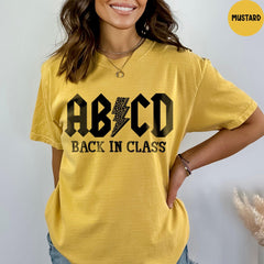 Comfort Colors® Abcd Teacher Shirt, Teacher Appreciation Gift, Back To School Shirt, Kindergarten Teacher Shirt, Gift For Teacher