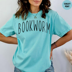 Comfort Colors® Bookworm Shirt, Book Lover T-shirt, Book Club Clothing, Bookworm Tee, Bookish Shirt, Reading Teacher Tshirt