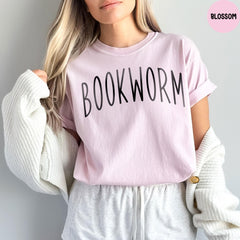 Comfort Colors® Bookworm Shirt, Book Lover T-shirt, Book Club Clothing, Bookworm Tee, Bookish Shirt, Reading Teacher Tshirt