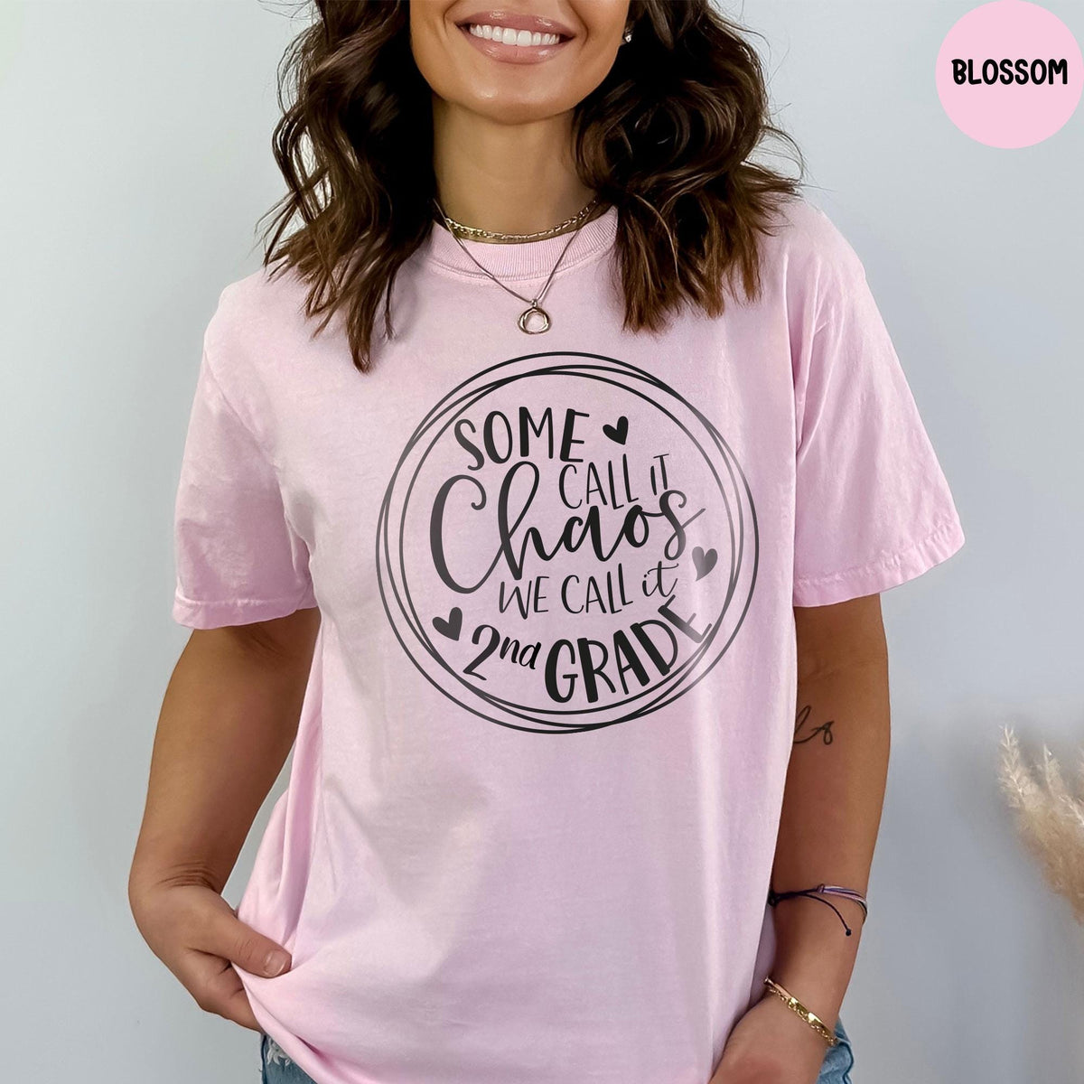Comfort Colors® Some Call It Chaos We Call It 2nd Grade Shirt, 2nd Grade Teacher T-Shirt, Back To School Shirt, Second Grade Class Shirt