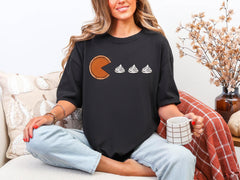 Thanksgiving Pumpkin Pie Comfort Colors® Shirt - Thanksgiving Shirt - Fall T-Shirt -Pacman Pumpkin Shirt - Pumpkin Lover - Funny Fall Shirt