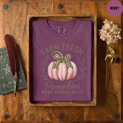 Comfort Colors® Farm Fresh Pumpkins Shirt, Fall Pumpkin Shirt, Halloween Pumpkins Shirt, Autumn Shirt, Pumpkin Shirt