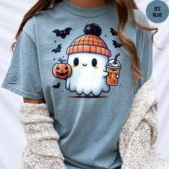 Comfort Colors® Ghost Halloween Shirt, Spooky T-shirt, Funny Halloween Shirt, Spooky Season, Cute Ghost Shirt, Halloween gift