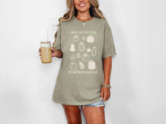 Comfort Colors® Take Me to The Pumpkin Patch Shirt - Pumpkin Patch Tee - Pumpkin Season Shirt - Autumn Shirt - Fall Shirt - Pumpkins T-Shirt
