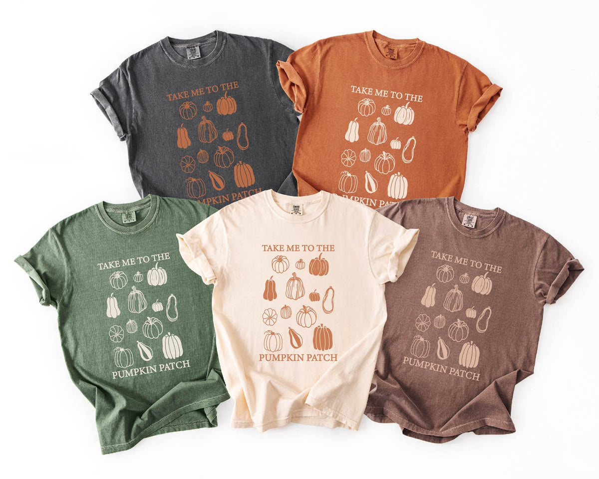 Comfort Colors® Take Me to The Pumpkin Patch Shirt - Pumpkin Patch Tee - Pumpkin Season Shirt - Autumn Shirt - Fall Shirt - Pumpkins T-Shirt