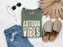 Comfort Colors® Fall Shirts - Pumpkin Season T-Shirt - Autumn Vibes Shirt - Fall Shirts - Sweater Weather - Fall Crew Shirts