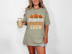 Comfort Colors® Pumpkin Patch Crew Shirts - Fall Pumpkin Shirts - Autumn T-Shirts - Halloween Crew Shirts - Fall Harvest Tee - Pumpkin Crew