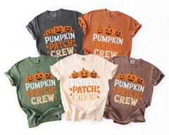 Comfort Colors® Pumpkin Patch Crew Shirts - Fall Pumpkin Shirts - Autumn T-Shirts - Halloween Crew Shirts - Fall Harvest Tee - Pumpkin Crew