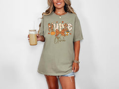 Comfort Colors® Fall Nurse Shirt - Autumn T-Shirt for Registered Nurse - Personalized Nurse Pumpkin Shirt - Coquette Nurse Tee