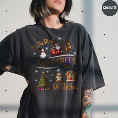 Comfort Colors® Christmas Time Shirt, It's The Most Wonderful Time Of Year, Christmas Shirt, Cute Christmas Gift